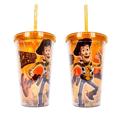 Toy Story Woody Orange 16 oz. Plastic Travel Cup